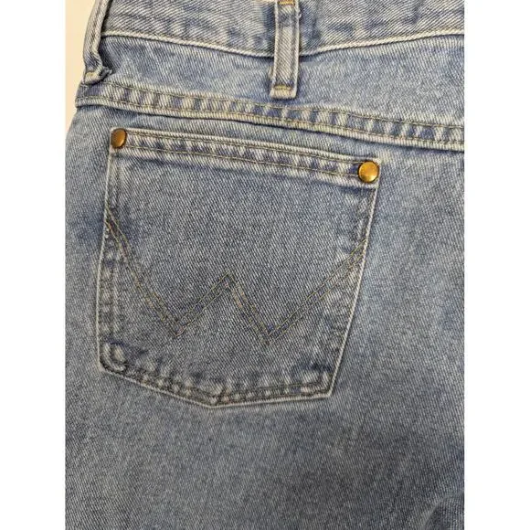 Wrangler Men's Cowboy Cut Jeans Light Wash Denim Size 34 X 32 - Picture 6 of 6